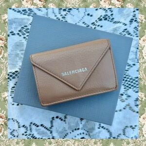 Balenciaga Beige Envelope Wallet